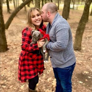 Checkered Christmas dress